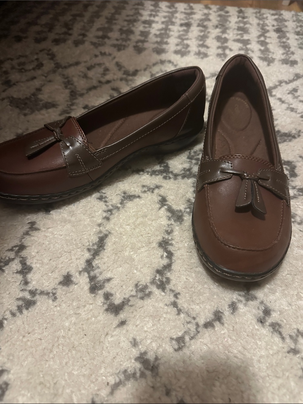 Clarks Women's Brown Tassel Loafers